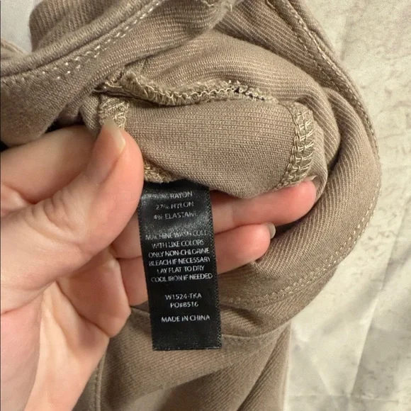 Betabrand Tan Wide-Leg Pants xl long pockets - Picture 5 of 9